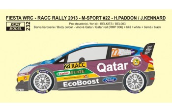 Decal – Ford Fiesta WRC - RACC Catalunya rallye 2013 # 22 Paddon / Kennard